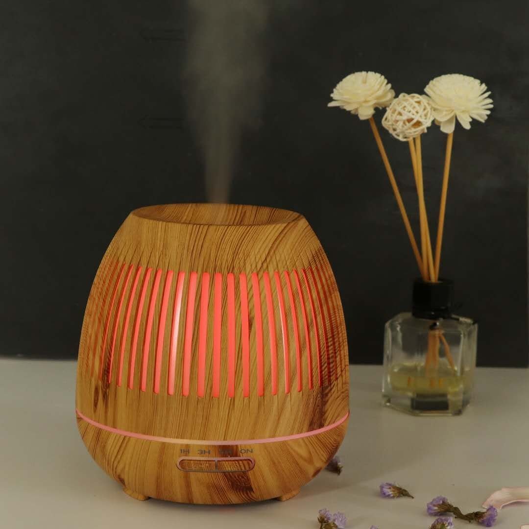 2069a0ea767dcbbdd081f4c3ddca338e.jpg Wood-Grain Aromatherapy Humidifier with Ambient Night Light Bundle - Image 1