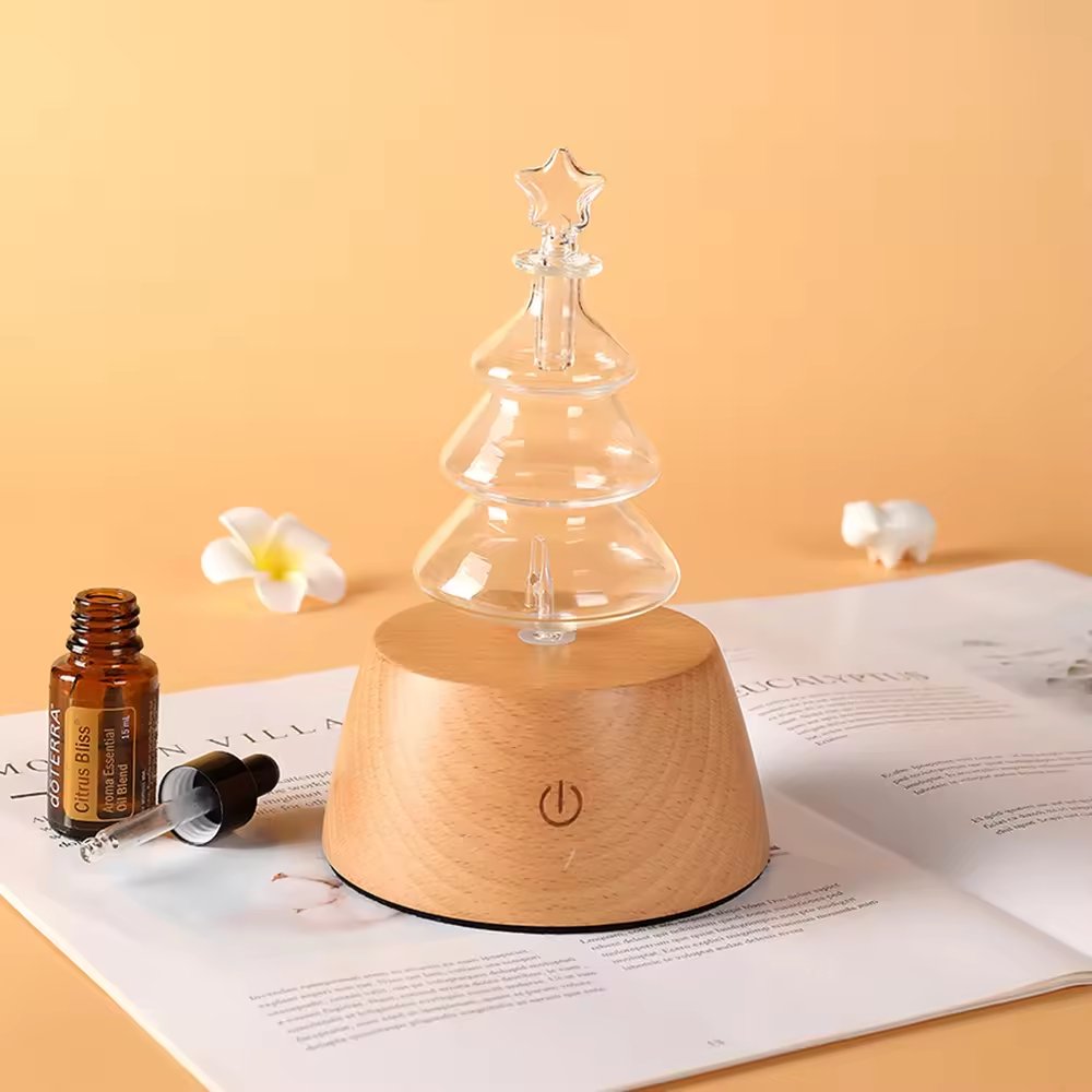 54a18203-108e-4d61-a66d-0a8c20947bec.jpg Wooden base fragrance humidifier - Image 1