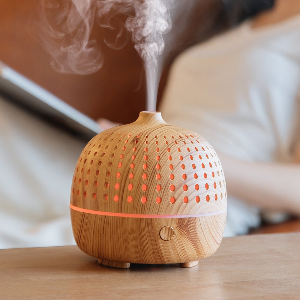 664826640adbe6df8cb3ee56c2b42e79.jpg Wood-Grain Dot-Cutout Humidifier - Image 1