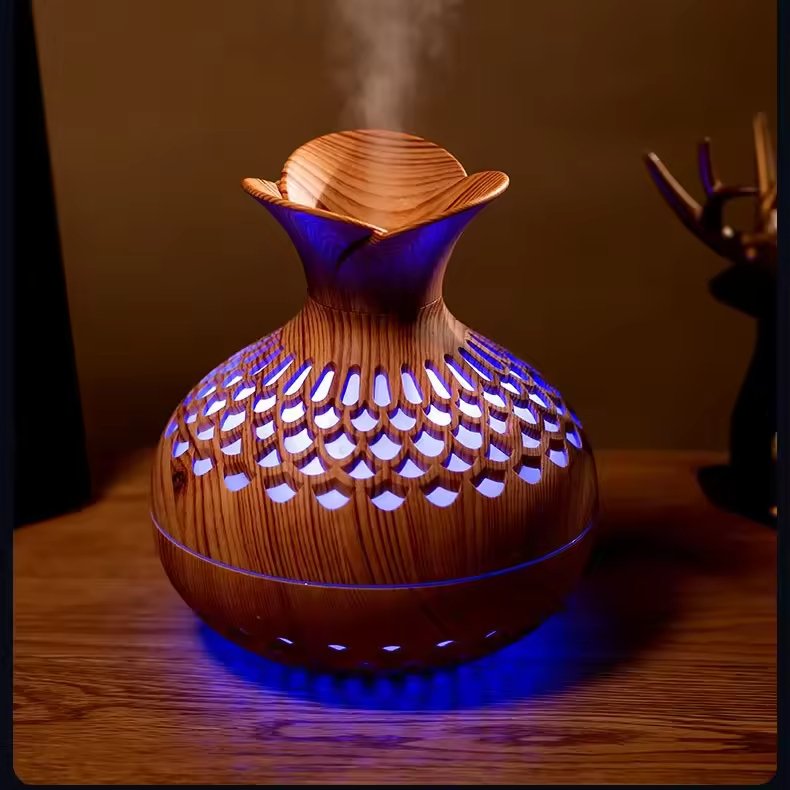 6b0be730-6c20-4141-ae5c-0be30872c1b4.jpg Wood grain ultrasonic air humidifier - Image 1